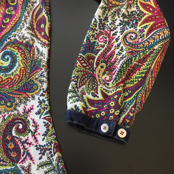 Zara Tops Zara Trafaluc Collection Paisleyfloral Top Poshmark